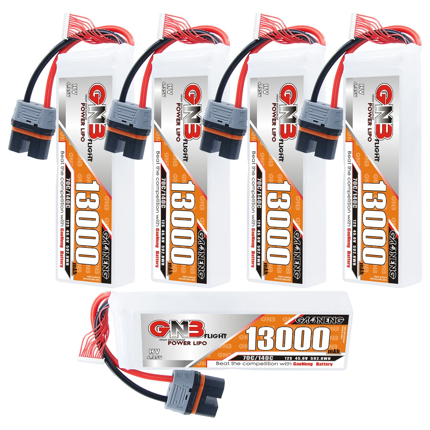 GAONENG GNB 12S 45.6V LiHV 13000mah 70C LiPo Battery QS12