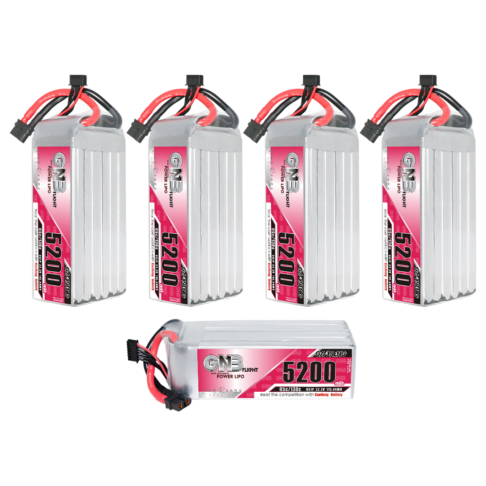 GAONENG GNB 6S 22.2V 5200mAh 65C LiPo Battery XT60