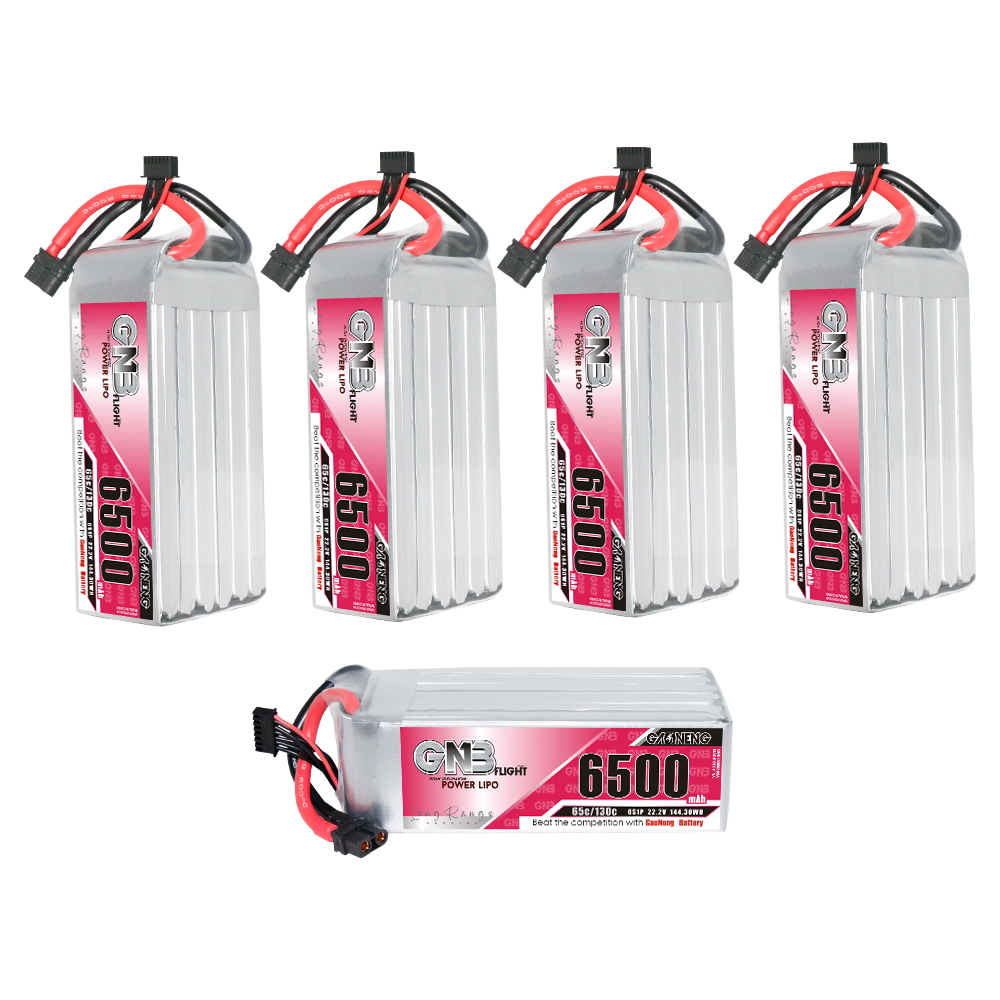GAONENG GNB 6S 22.2V 6500mAh 65C LiPo Battery XT60