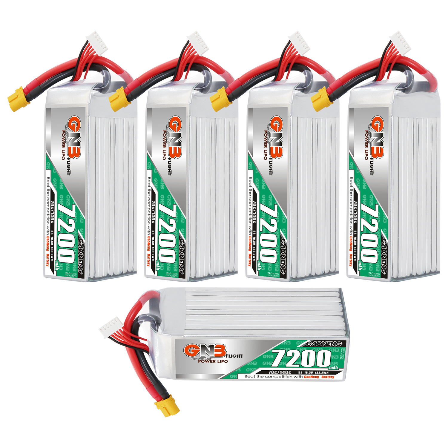 GAONENG GNB 5S 18.5V 7200mAh 70C LiPo Battery XT60