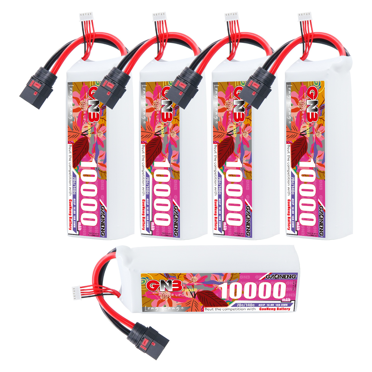 GAONENG GNB 4S1P 14.8V 10000mAh 70C RC LiPo Battery QS8