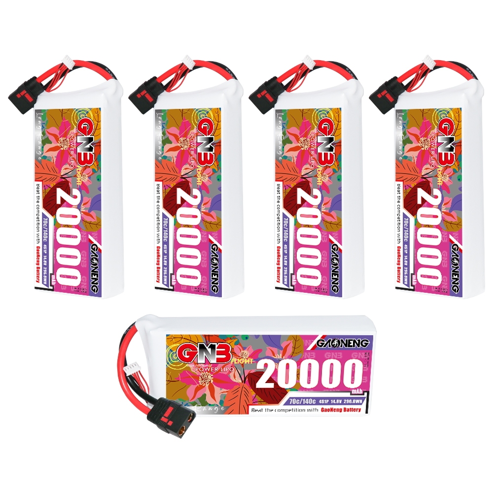 GAONENG GNB 4S1P 14.8V 20000mAh 70C RC LiPo Battery QS8