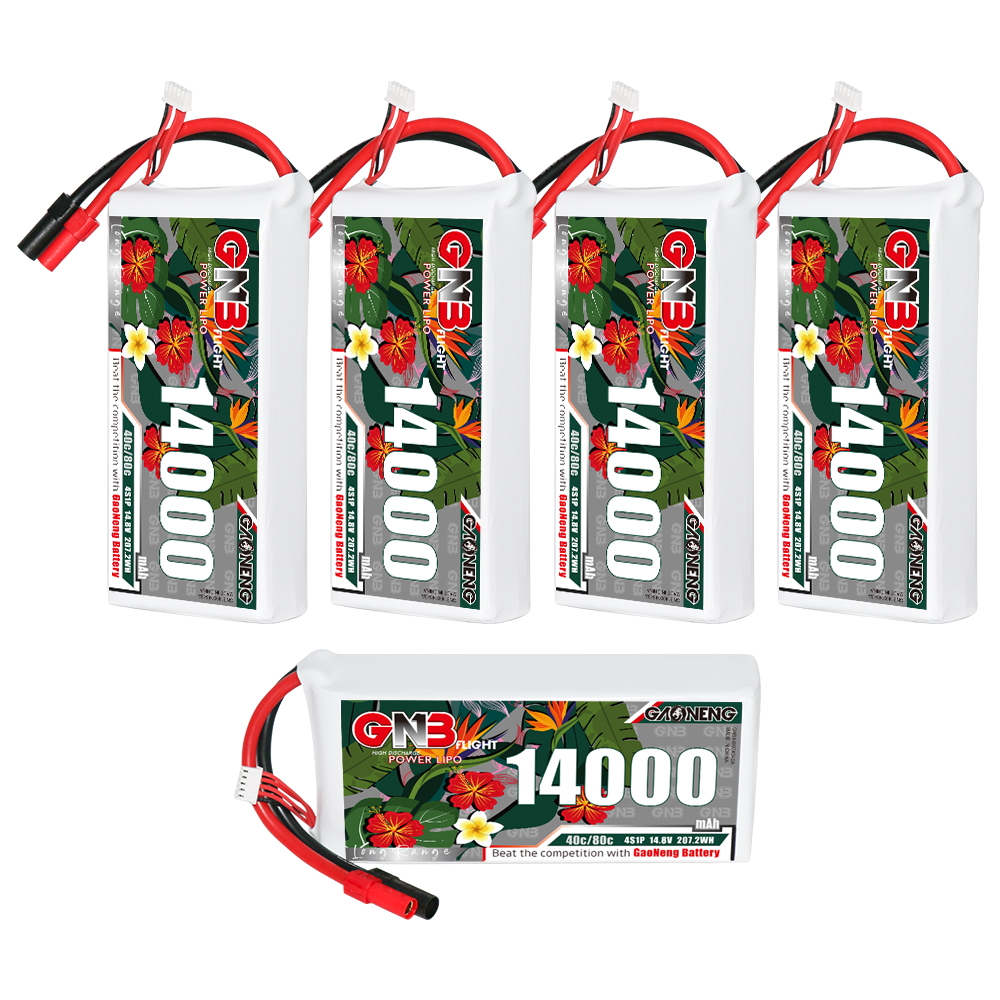 GAONENG GNB 4S1P 14.8V 14000mAh 40C RC LiPo Battery XT150