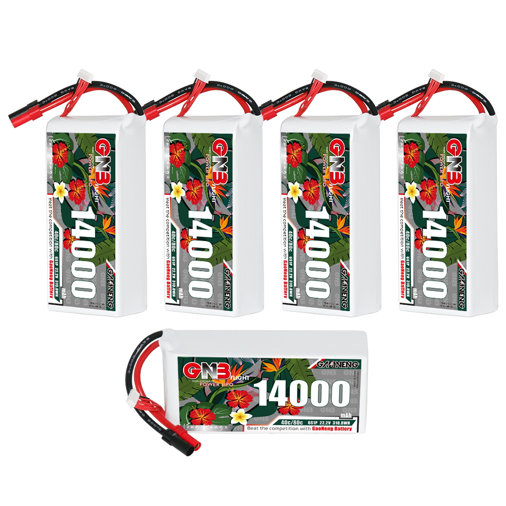 GAONENG GNB 6S1P 22.2V 14000mAh 40C RC LiPo Battery XT150
