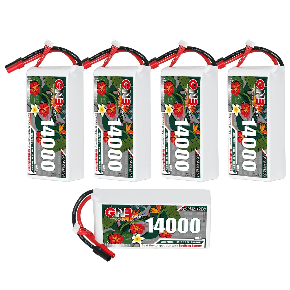GAONENG GNB 6S1P 22.2V 14000mAh 40C RC LiPo Battery XT150