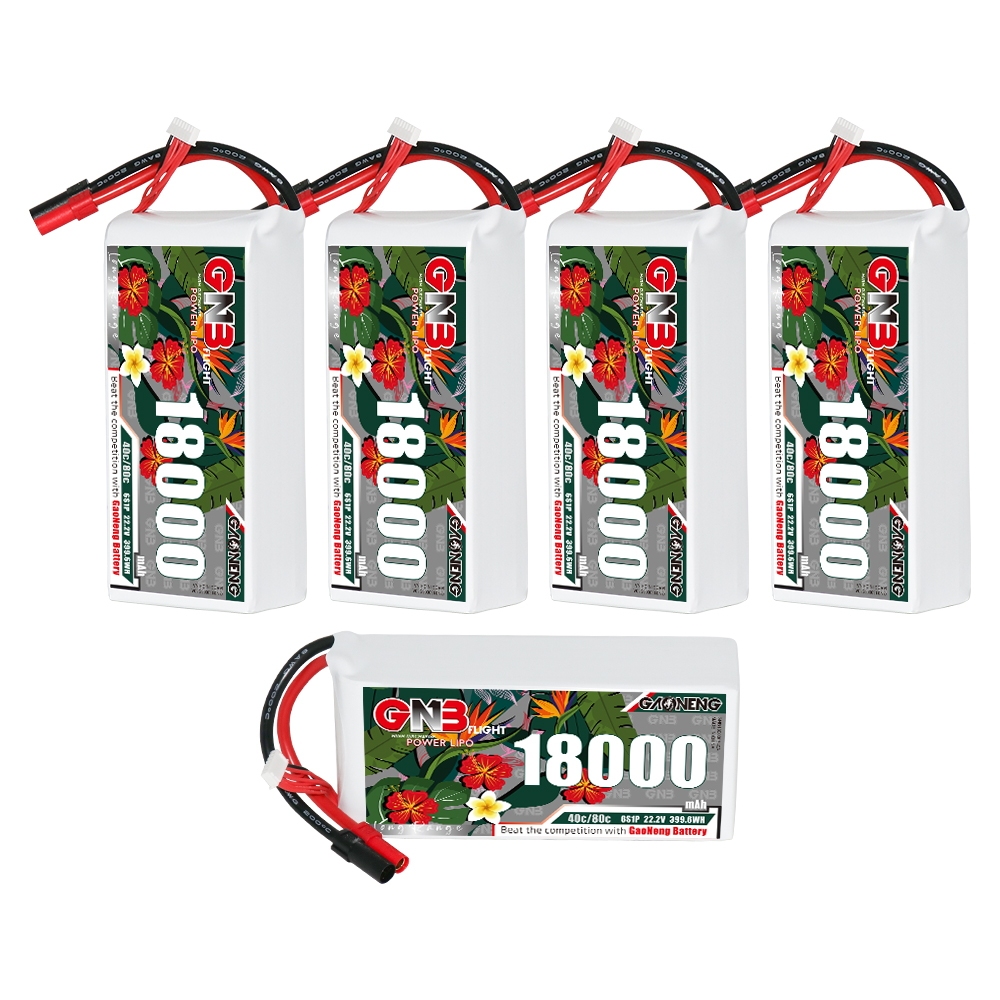 GAONENG GNB 6S1P 22.2V 18000mAh 40C RC LiPo Battery XT150
