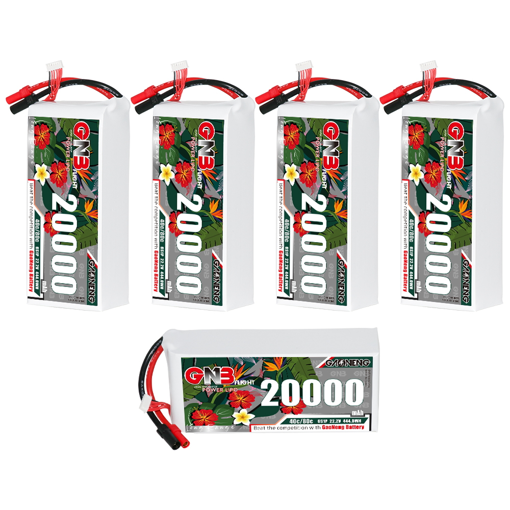 GAONENG GNB 6S1P 22.2V 20000mAh 40C RC LiPo Battery XT150