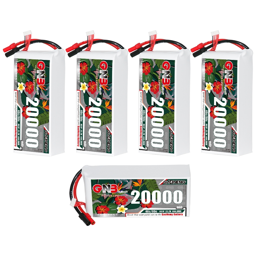 GAONENG GNB 6S1P 22.2V 20000mAh 40C RC LiPo Battery XT150