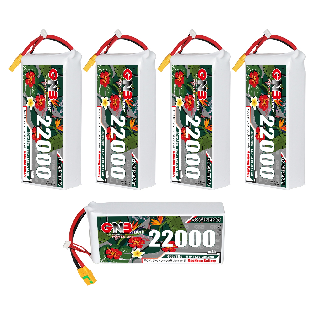 GAONENG GNB 4S1P 14.8V 22000mAh 40C RC LiPo Battery XT90S Anti-Spark