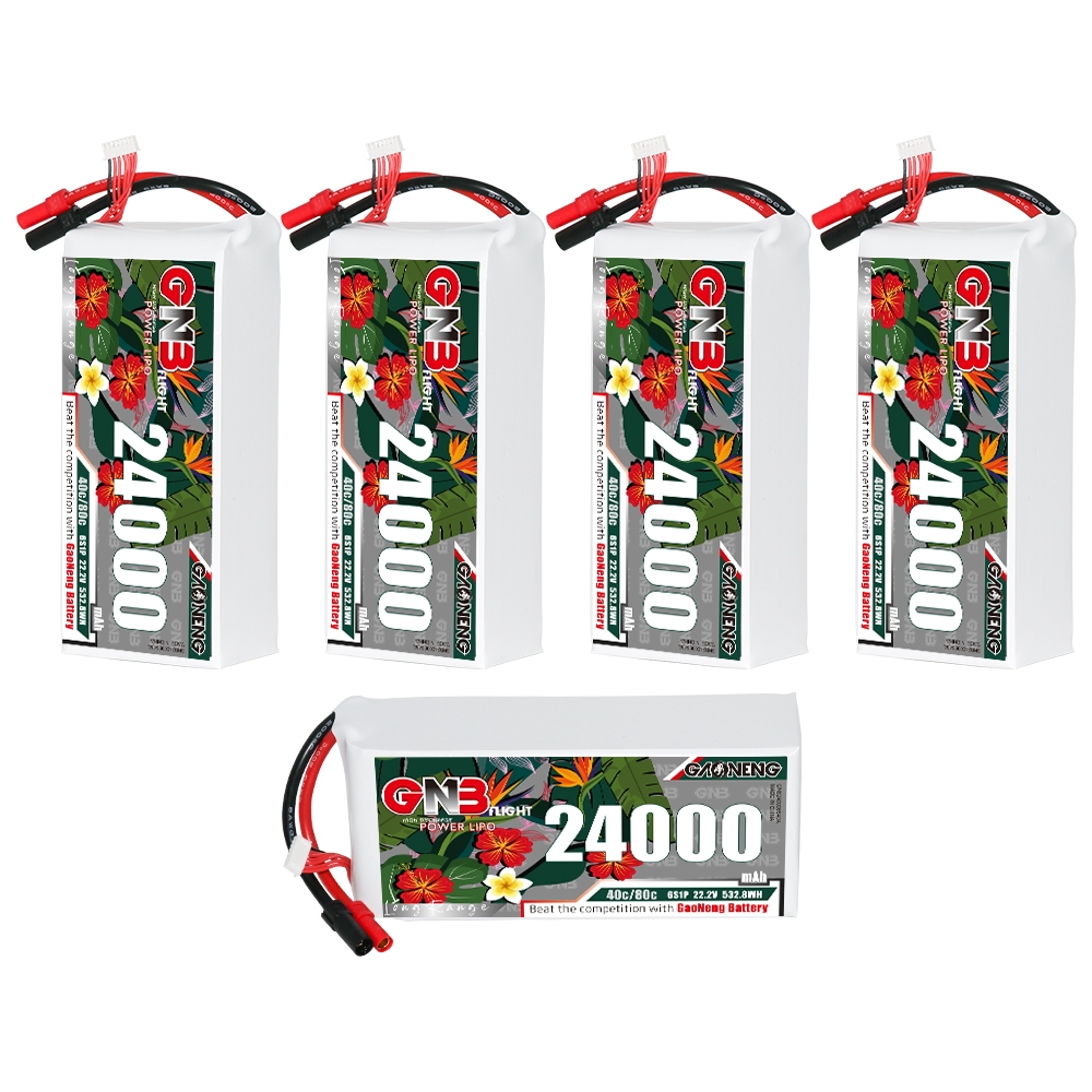 GAONENG GNB 6S1P 22.2V 24000mAh 40C RC LiPo Battery XT150