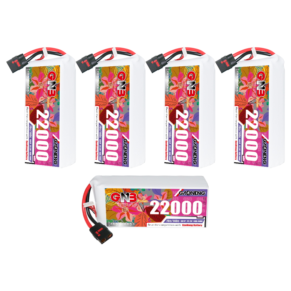 GAONENG GNB 6S1P 22.2V 22000mAh 70C RC LiPo Battery QS8