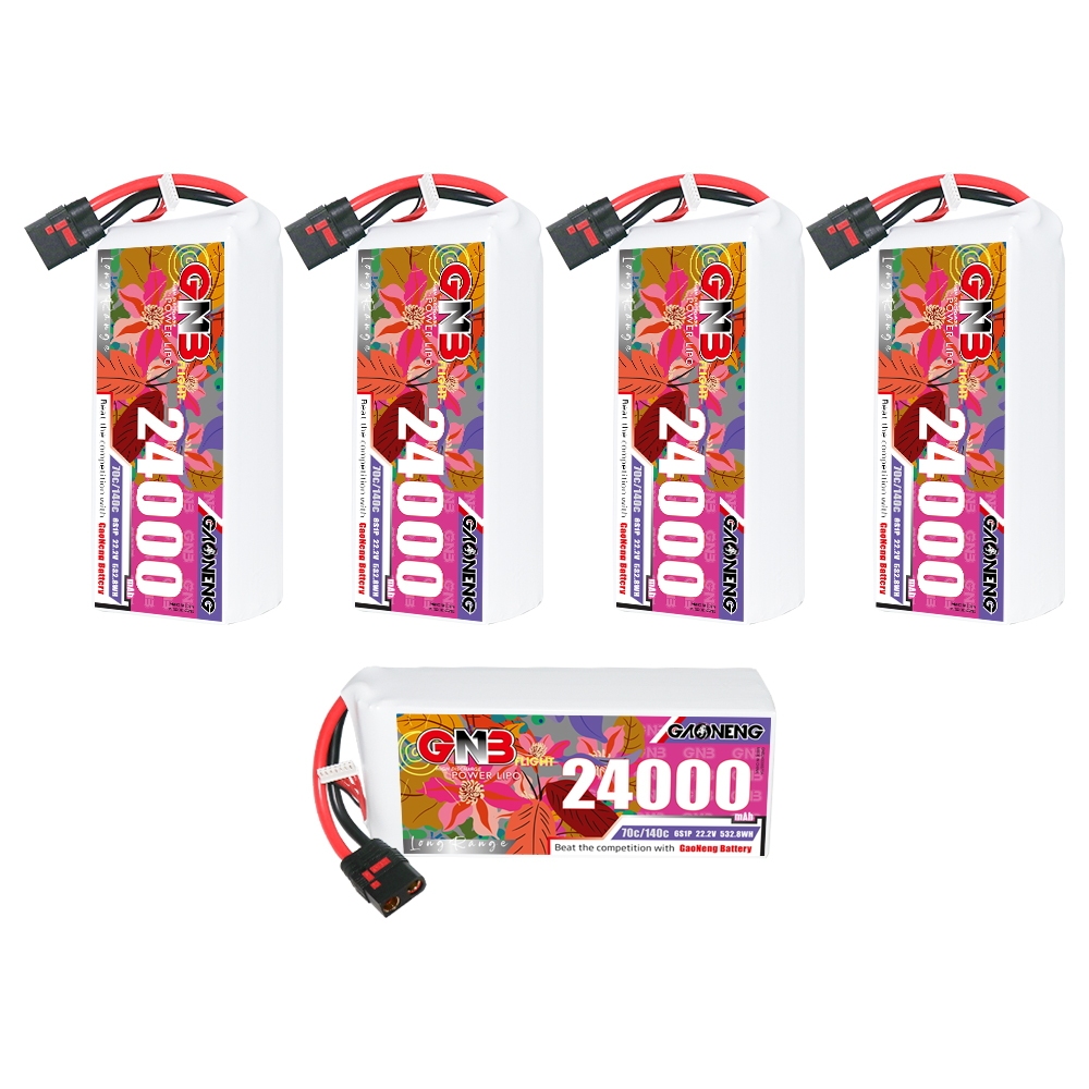 GAONENG GNB 6S1P 22.2V 24000mAh 70C RC LiPo Battery QS8