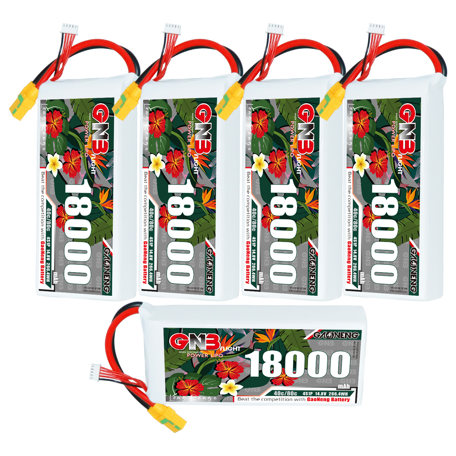 GAONENG GNB 4S1P 14.8V 18000mAh 40C RC LiPo Battery XT90S Anti-Spark