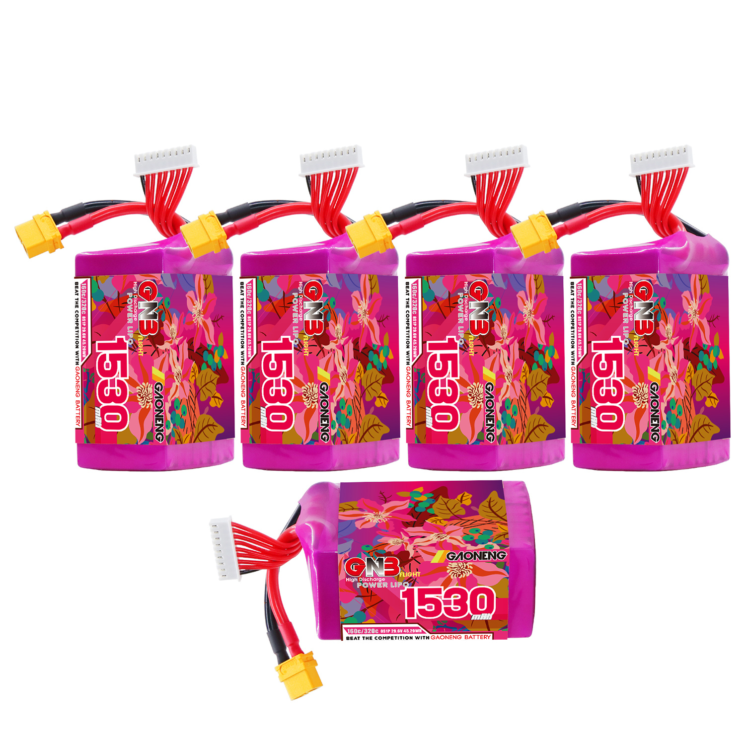 GAONENG GNB 8S 29.6V 1530mah 160C XT60 LiPo Battery