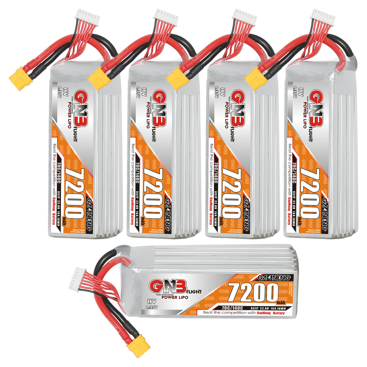 GAONENG GNB HV 6S 22.8V 7200mAh 70C LiPo Battery XT60