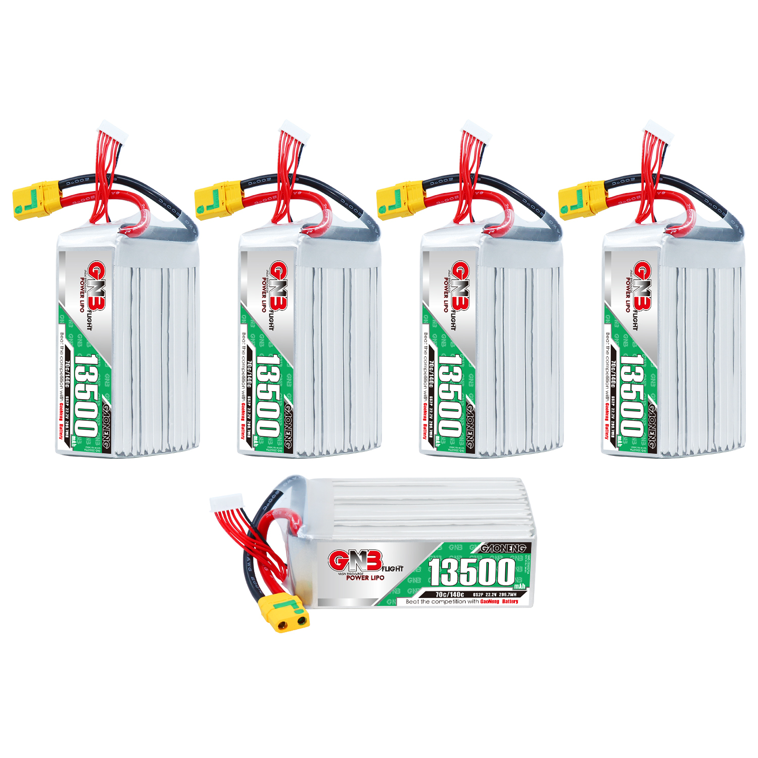 GAONENG GNB 6S 22.2V 13500mah 70g RC LiPo Battery XT90S Anti Spark