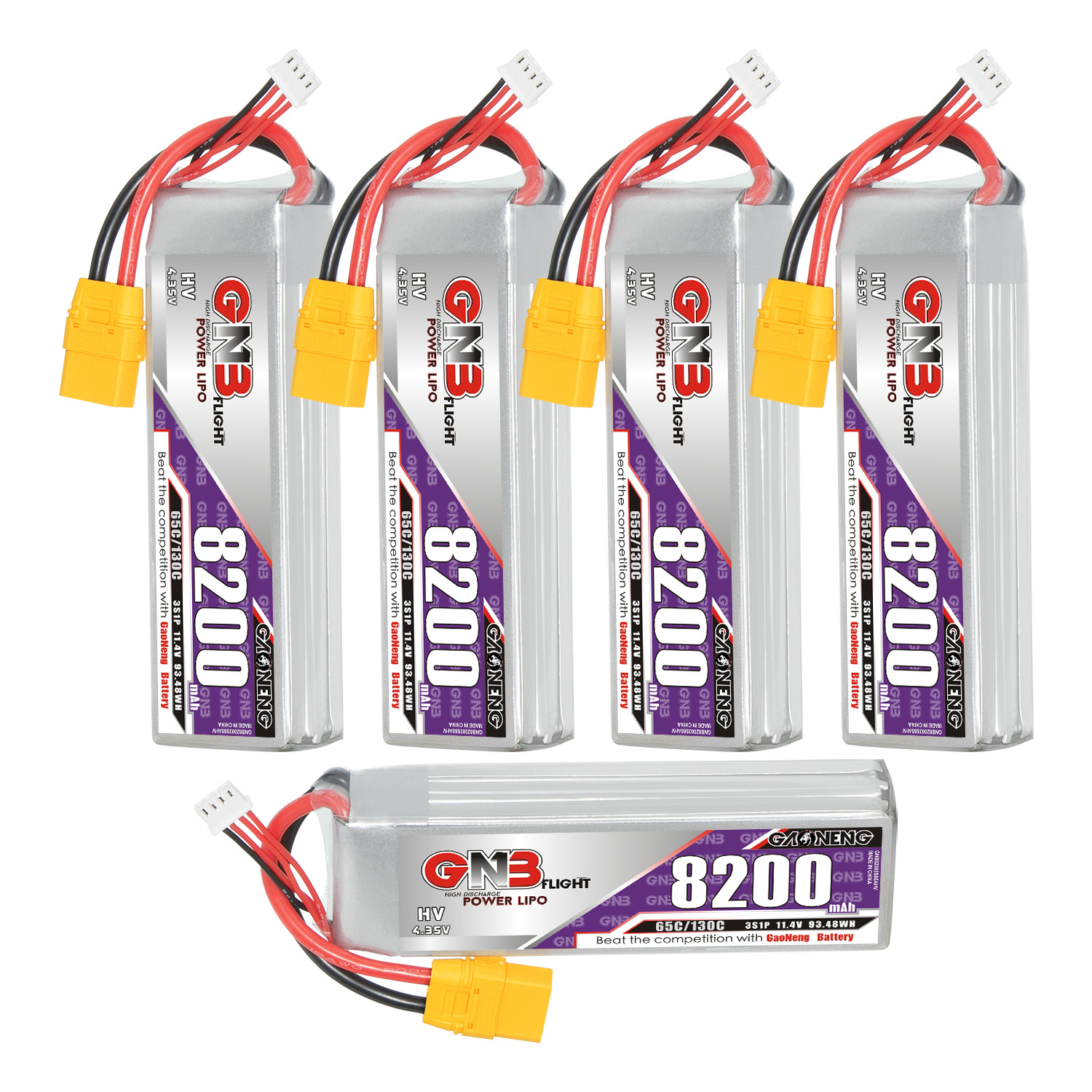 GAONENG GNB HV 3S 11.4V 8200mAh 65C XT90 LiPo Battery