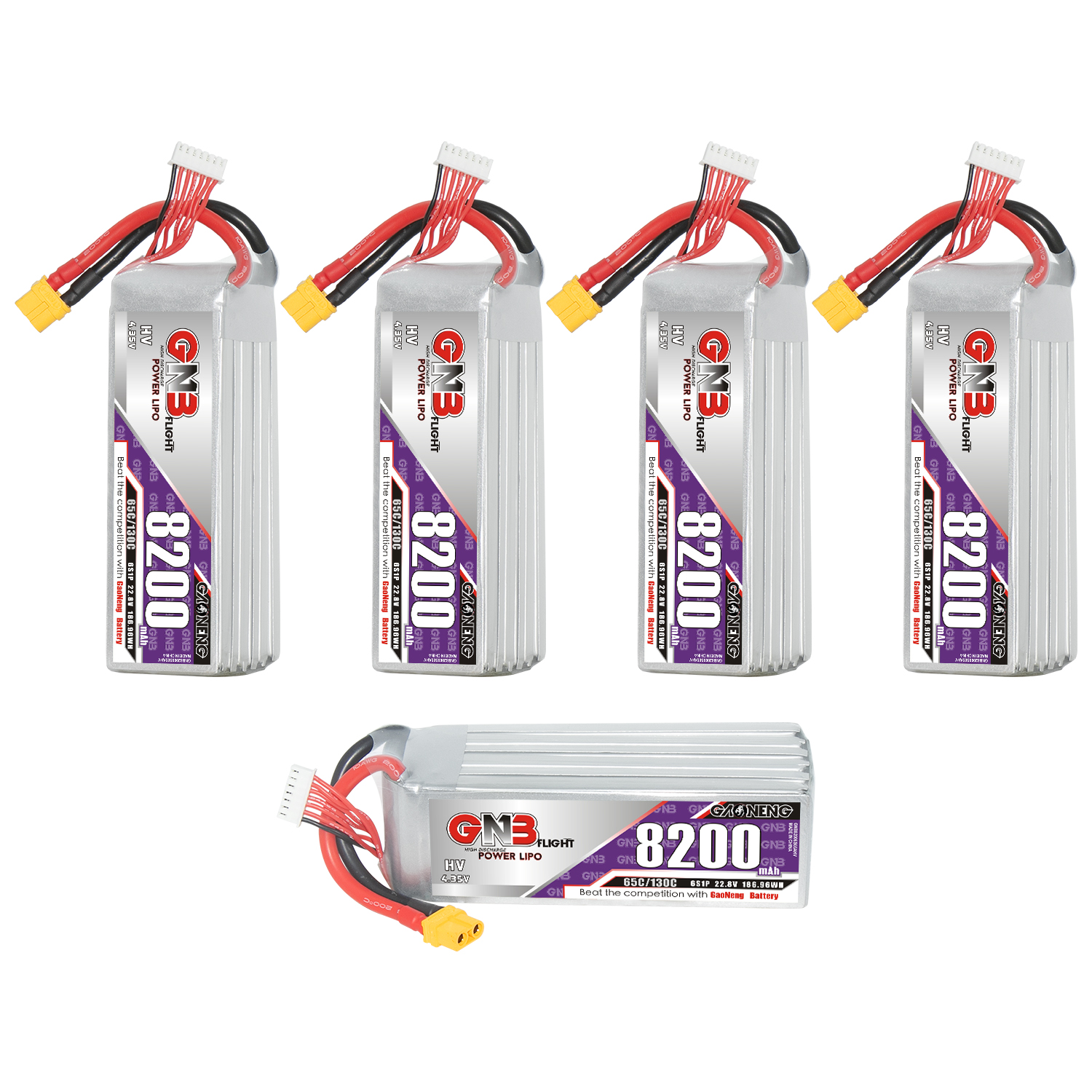 GAONENG GNB HV 6S 22.8V 8200mAh 65C XT60 LiPo Battery