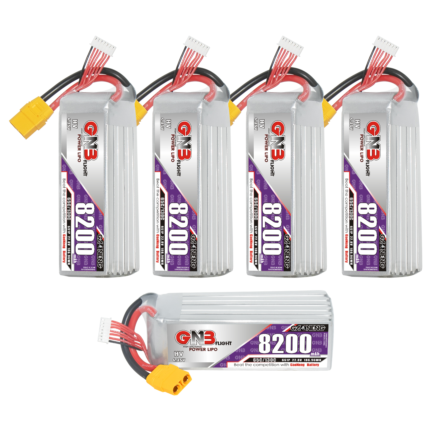 GAONENG GNB HV 6S 22.8V 8200mAh 65C XT90 LiPo Battery