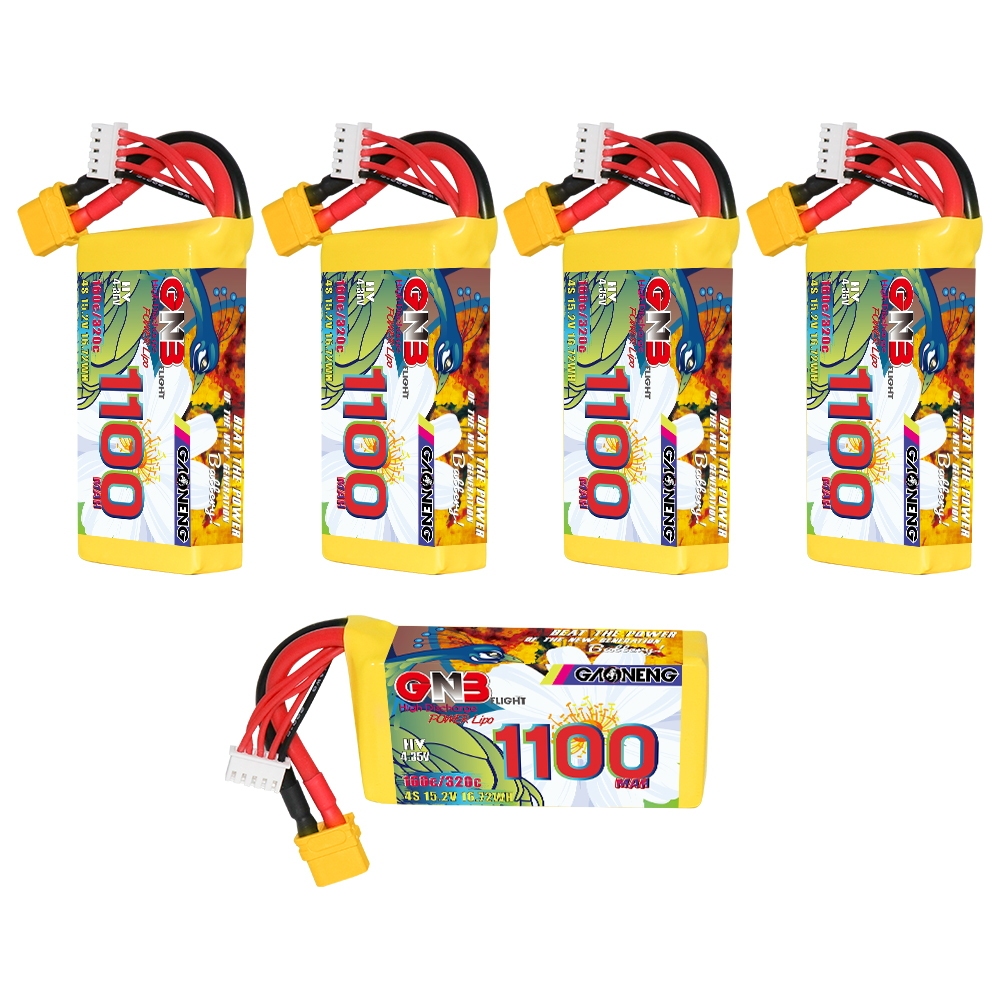 GAONENG GNB LiHV 4S 15.2V 1100mAh 160C XT60 LiPo Battery