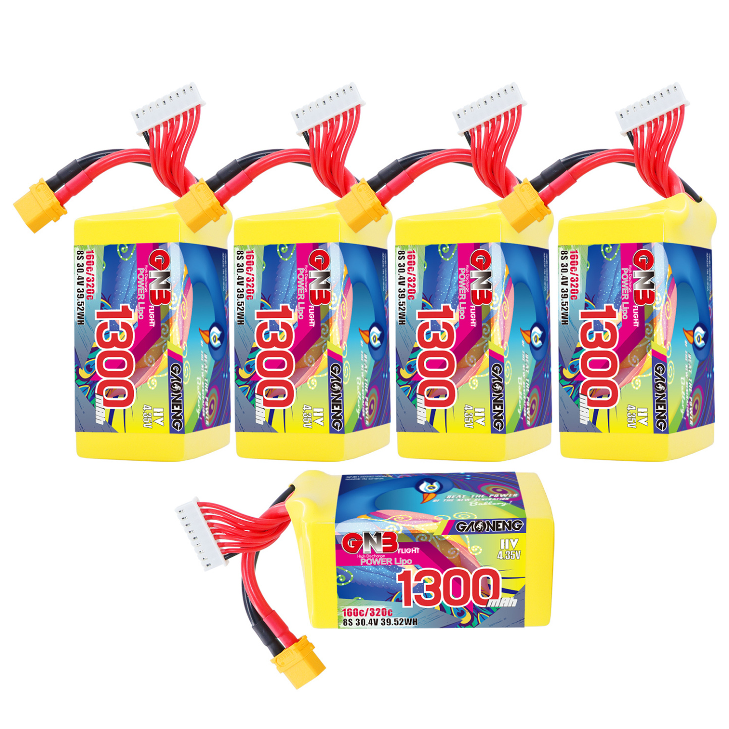 GAONENG GNB LiHV 8S 30.4V 1300mAh 160C XT60 LiPo Battery