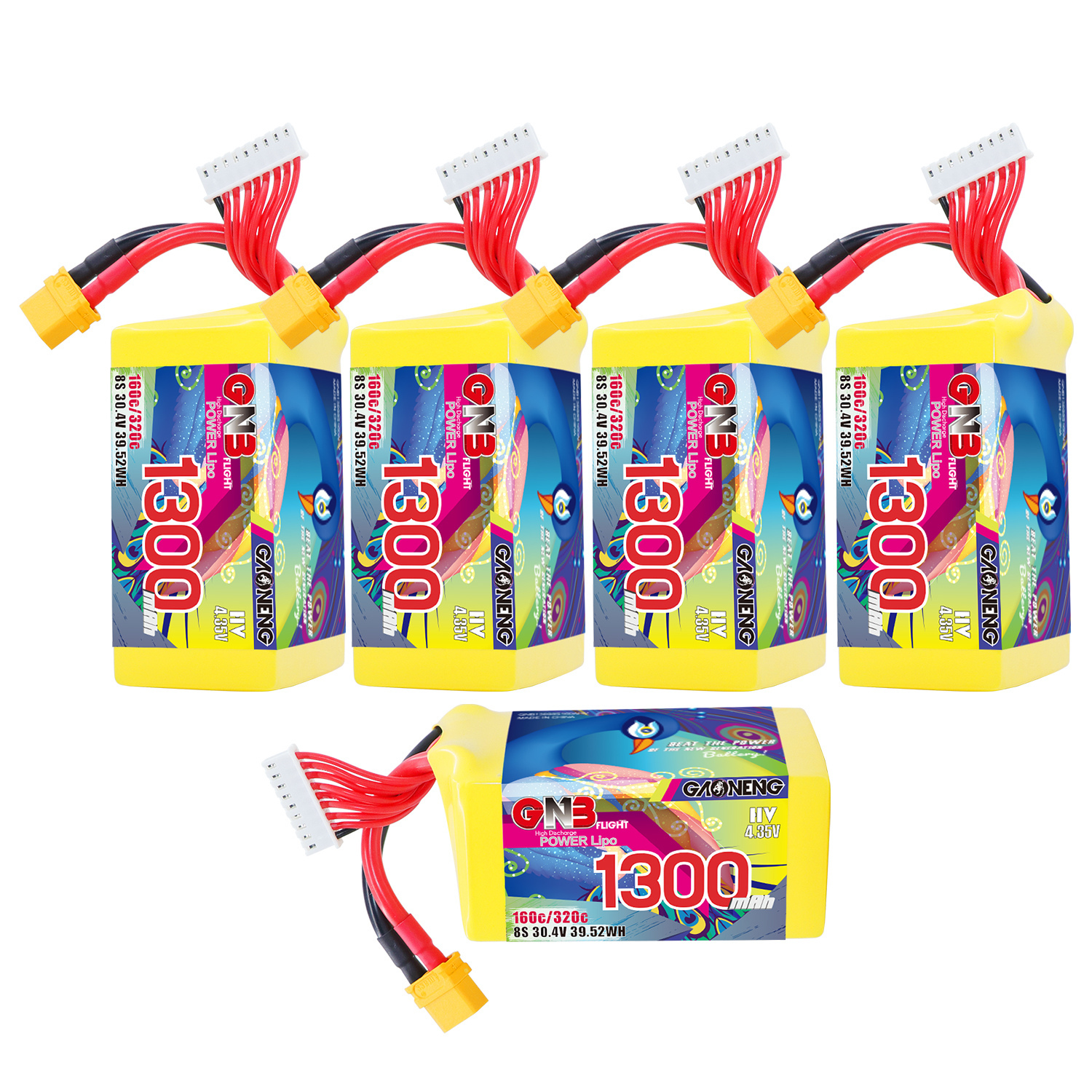 GAONENG GNB LiHV 8S 30.4V 1300mAh 160C XT60 LiPo Battery