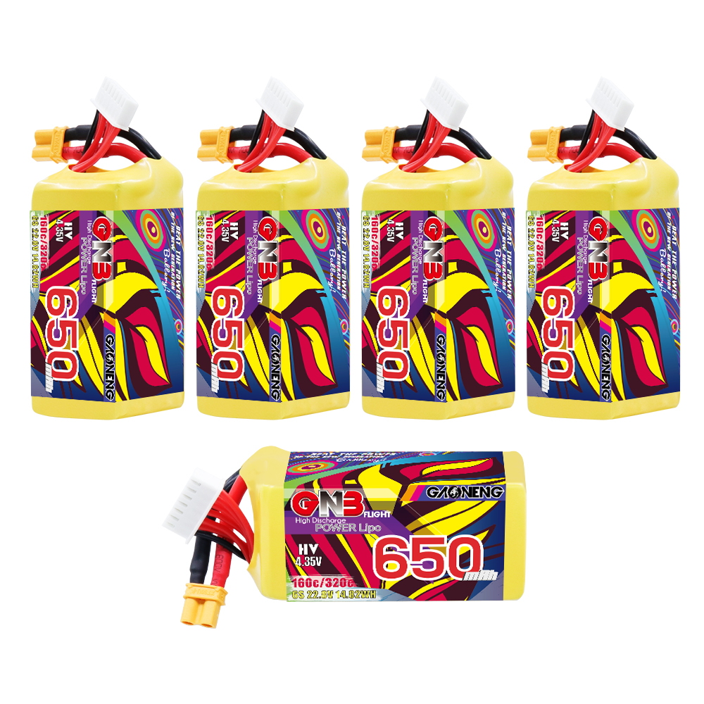 GAONENG GNB LiHV 6S 22.8V 650mAh 160C XT30 LiPo Battery