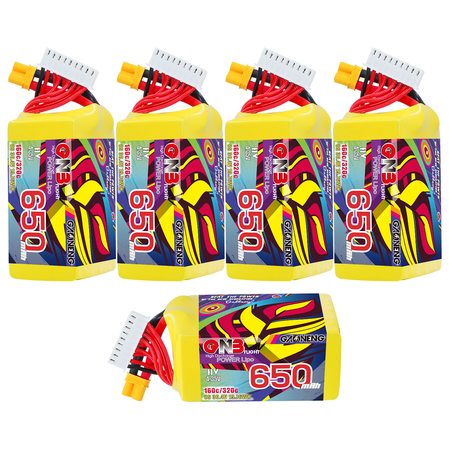 GAONENG GNB LiHV 8S 30.4V 650mAh 160C XT60 LiPo Battery