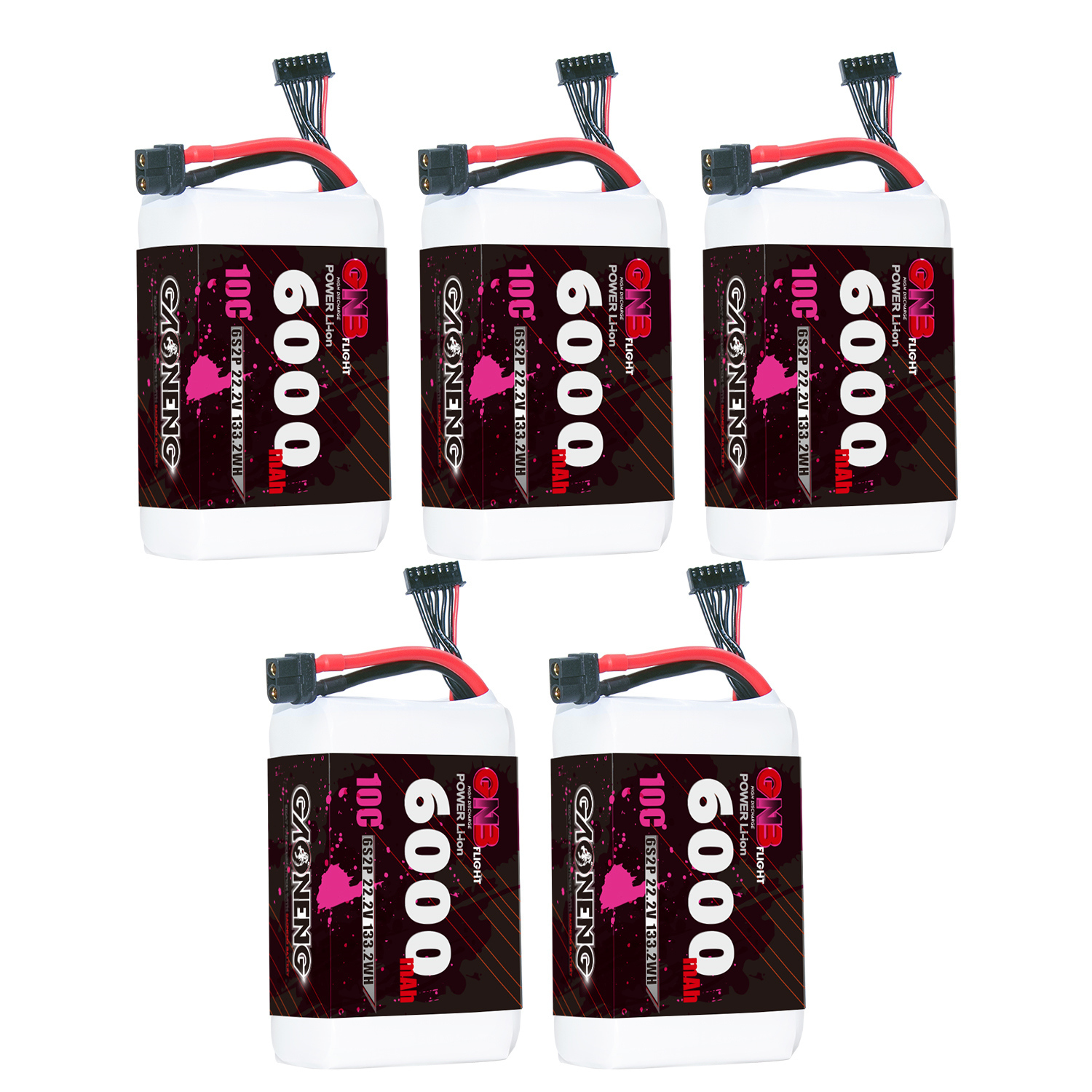 GAONENG GNB 6S 22.2V 6000mAh 10C XT60 Li-ion Battery made with Sony 18650 VTC6