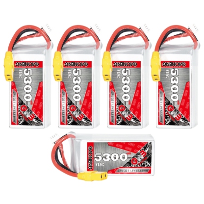 GAONENG GNB 3S 11.1V 5300mah 70C LiPo Battery XT90