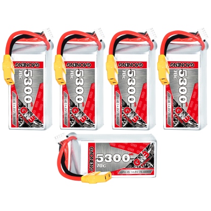 GAONENG GNB 4S 14.8V 5300mAh 70C LiPo Battery XT90