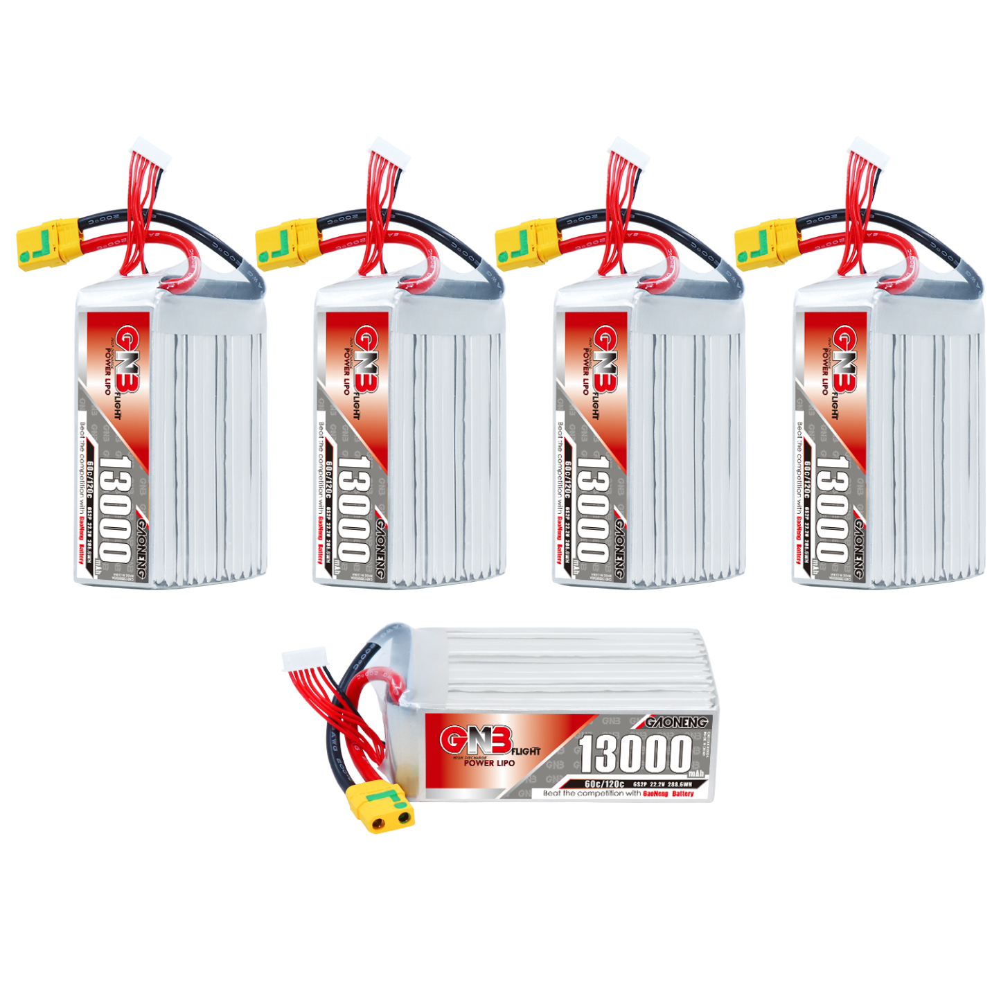 GAONENG GNB 6S 22.2V 13000mAh 60C RC LiPo Battery XT90S Anti Spark