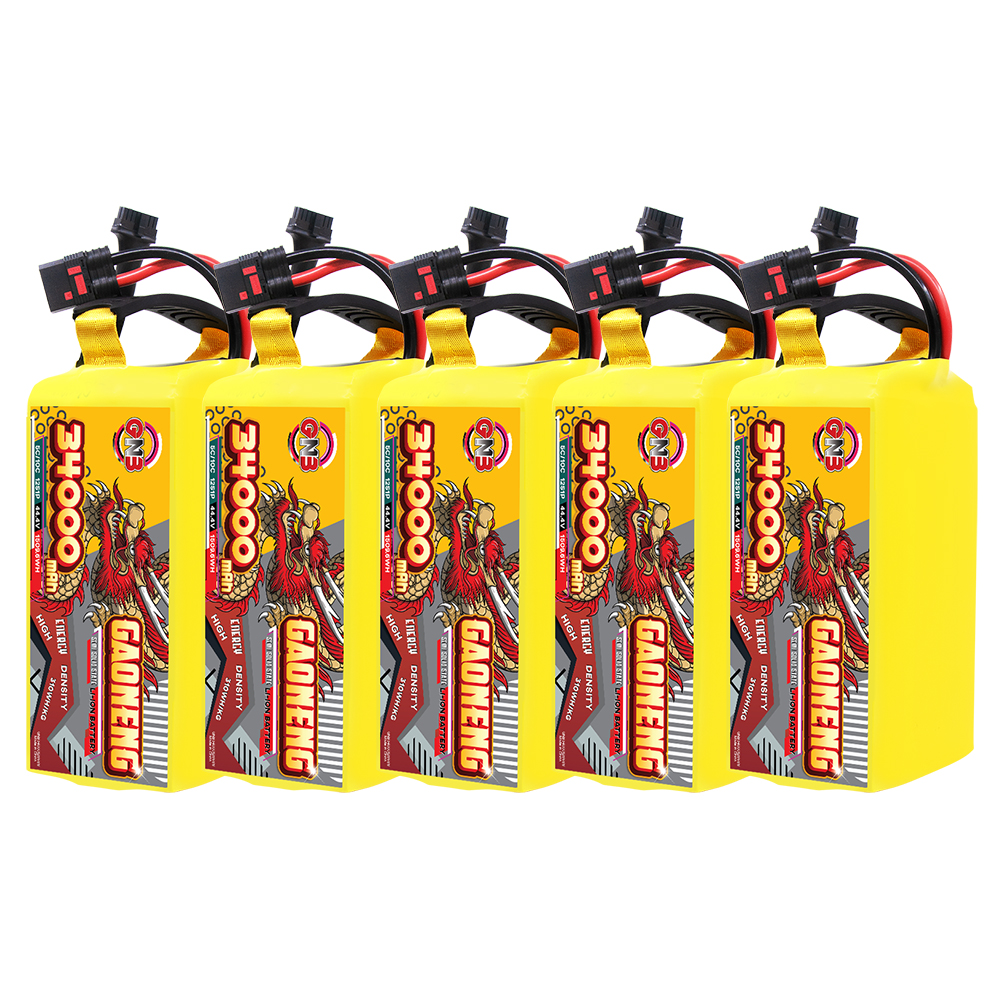 GAONENG GNB 34000mah12S 44.4V 5C QS8 Semi Solid State Li-ion Battery 310WH/kg 