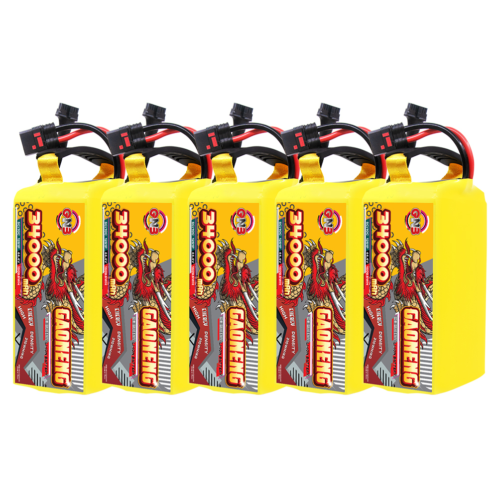GAONENG GNB 34000mah12S 44.4V 5C QS8 Semi Solid State Li-ion Battery 310WH/kg 