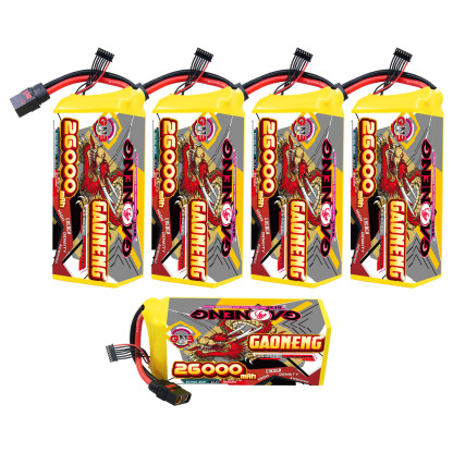 GAONENG GNB 26000mah 6S 22.2V 5C QS8 Semi Solid State Li-ion Battery 310WH/kg