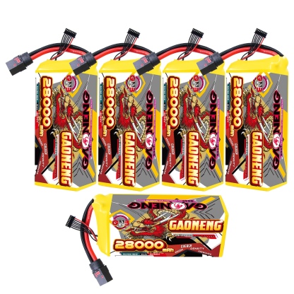 GAONENG GNB 28000mah6S 22.2V 5C QS8 Semi Solid State Li-ion Battery 335WH/kg 