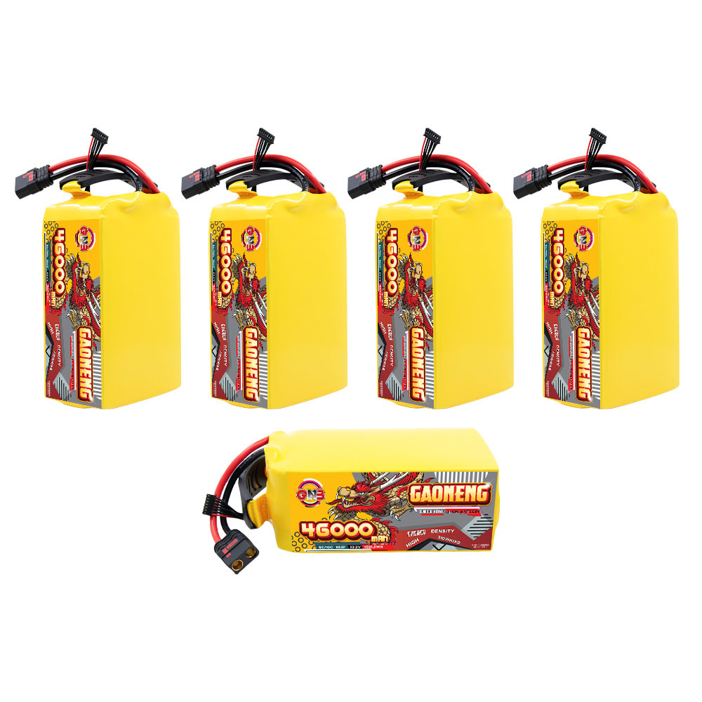 GAONENG GNB 46000mah 6S 22.2V 5C QS8 Semi Solid State Li-ion Battery 310WH/kg