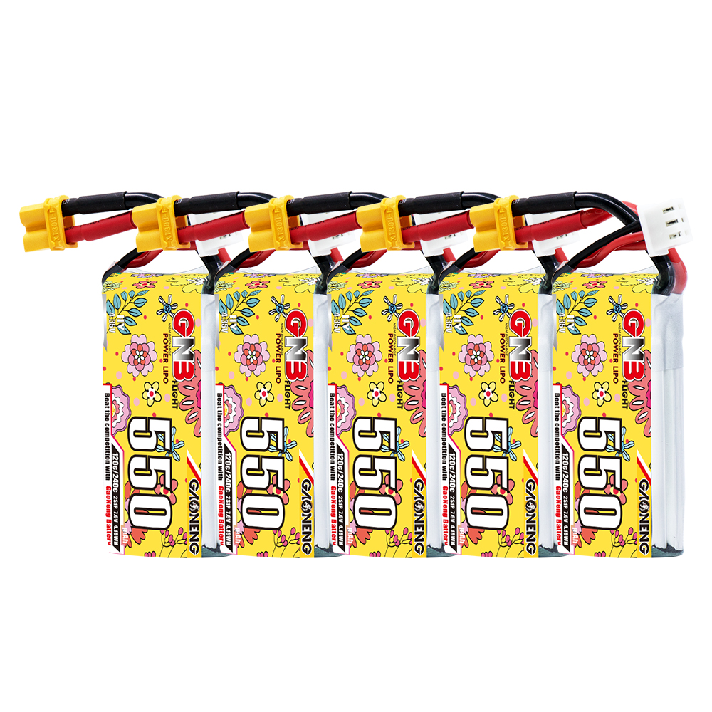 GAONENG GNB LiHV 2S 7.6V 550mah120C XT30 LiPo Battery