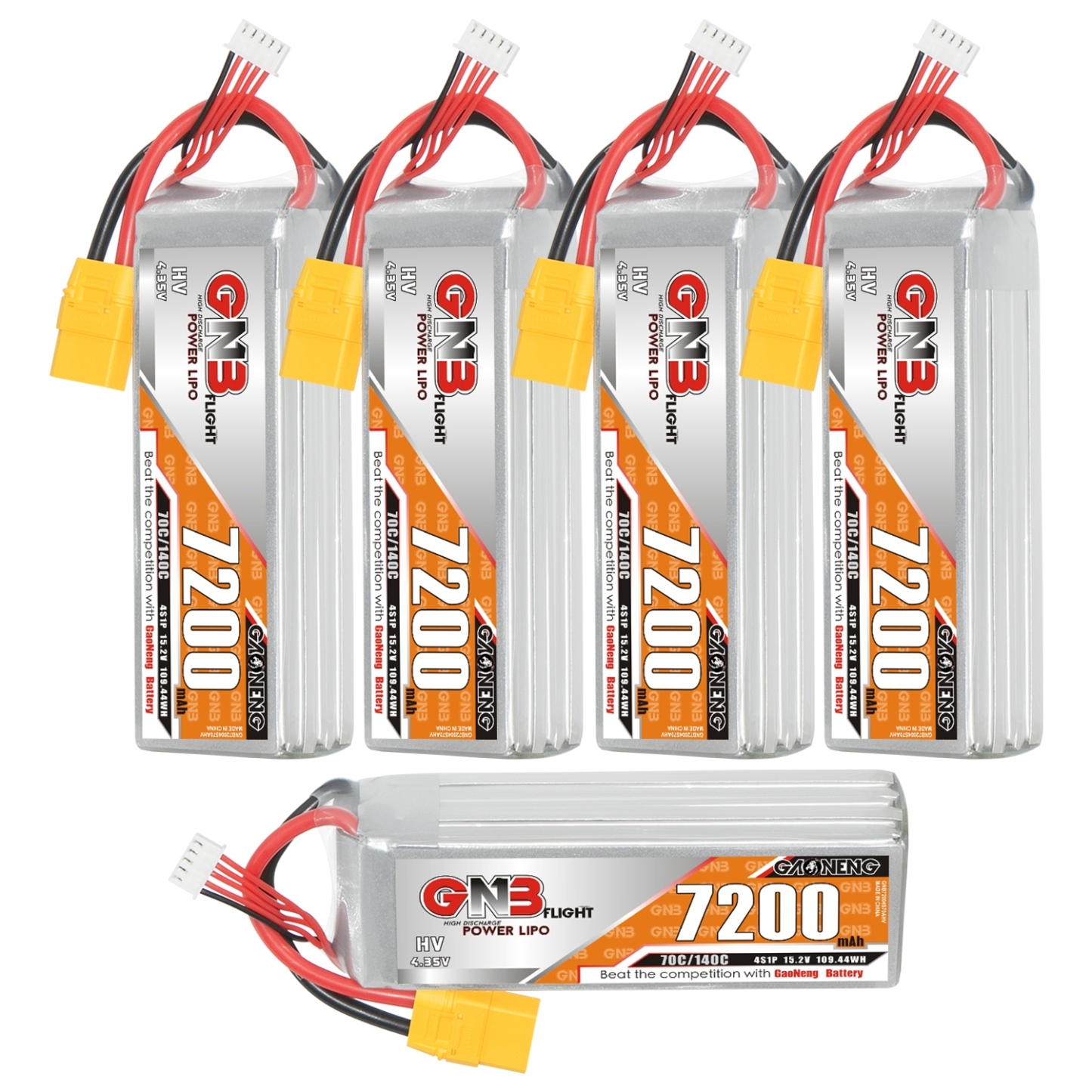 GAONENG GNB HV 4S 15.2V 7200mAh 70C XT90 LiPo Battery