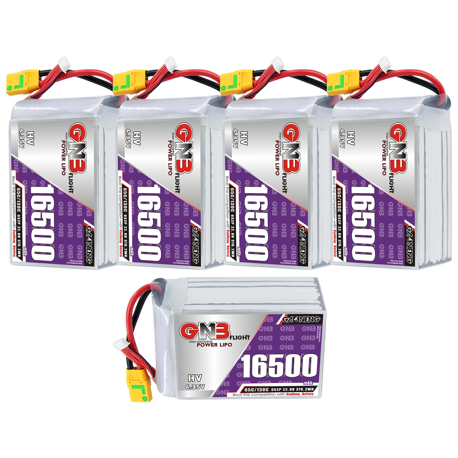 GAONENG GNB HV 6S 22.8V 16500mah 65C XT90S LiPo Battery