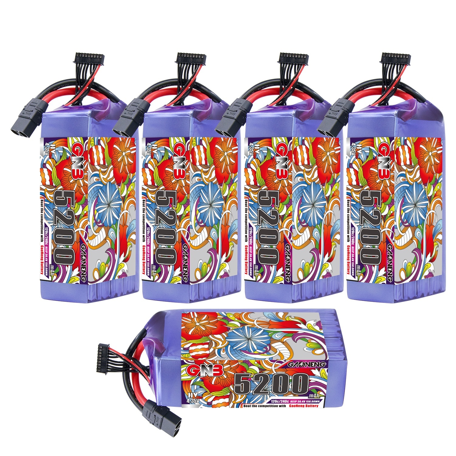 GAONENG GNB HV 8S 30.4V 5200mAh 120C LiPo Battery XT90