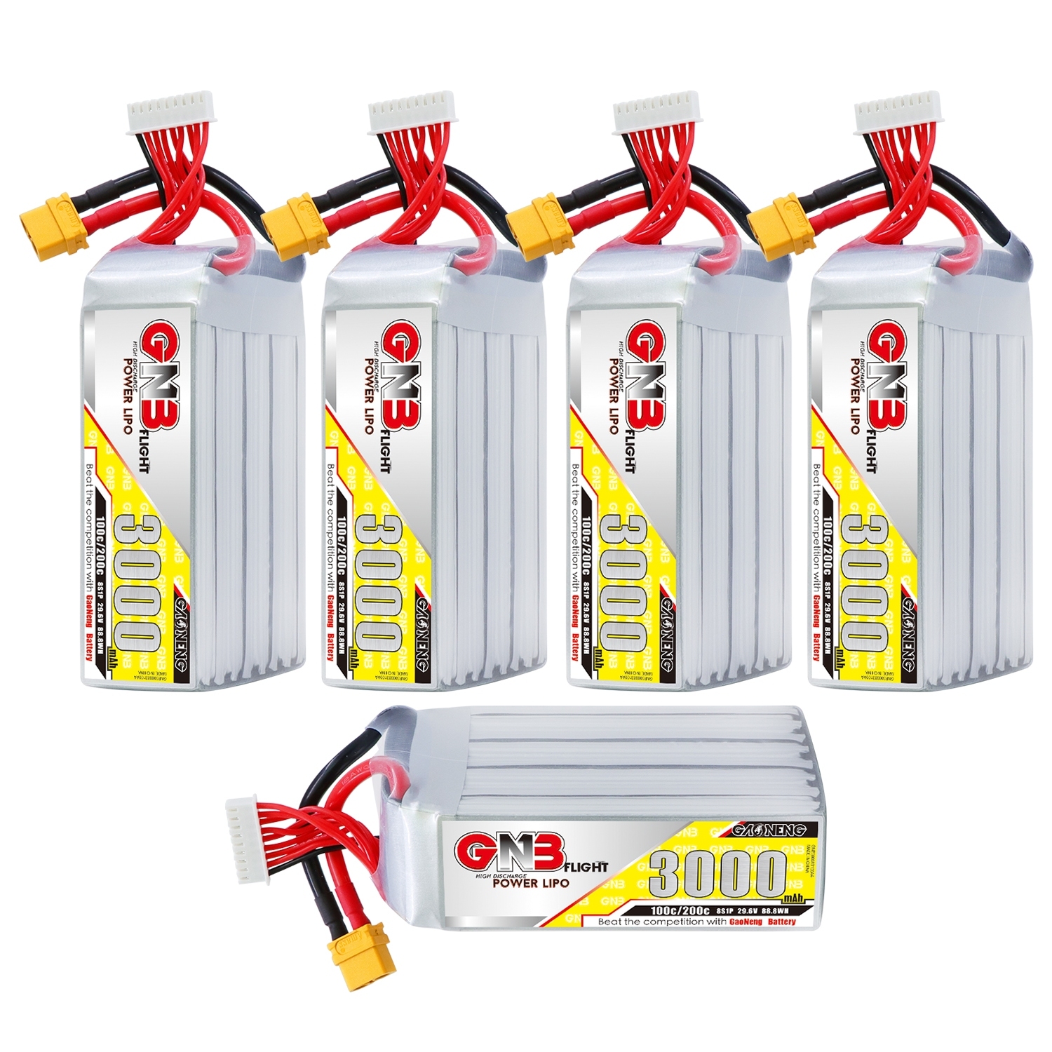 GAONENG GNB 8S 29.6V 3000mAh 100C LiPo Battery XT60