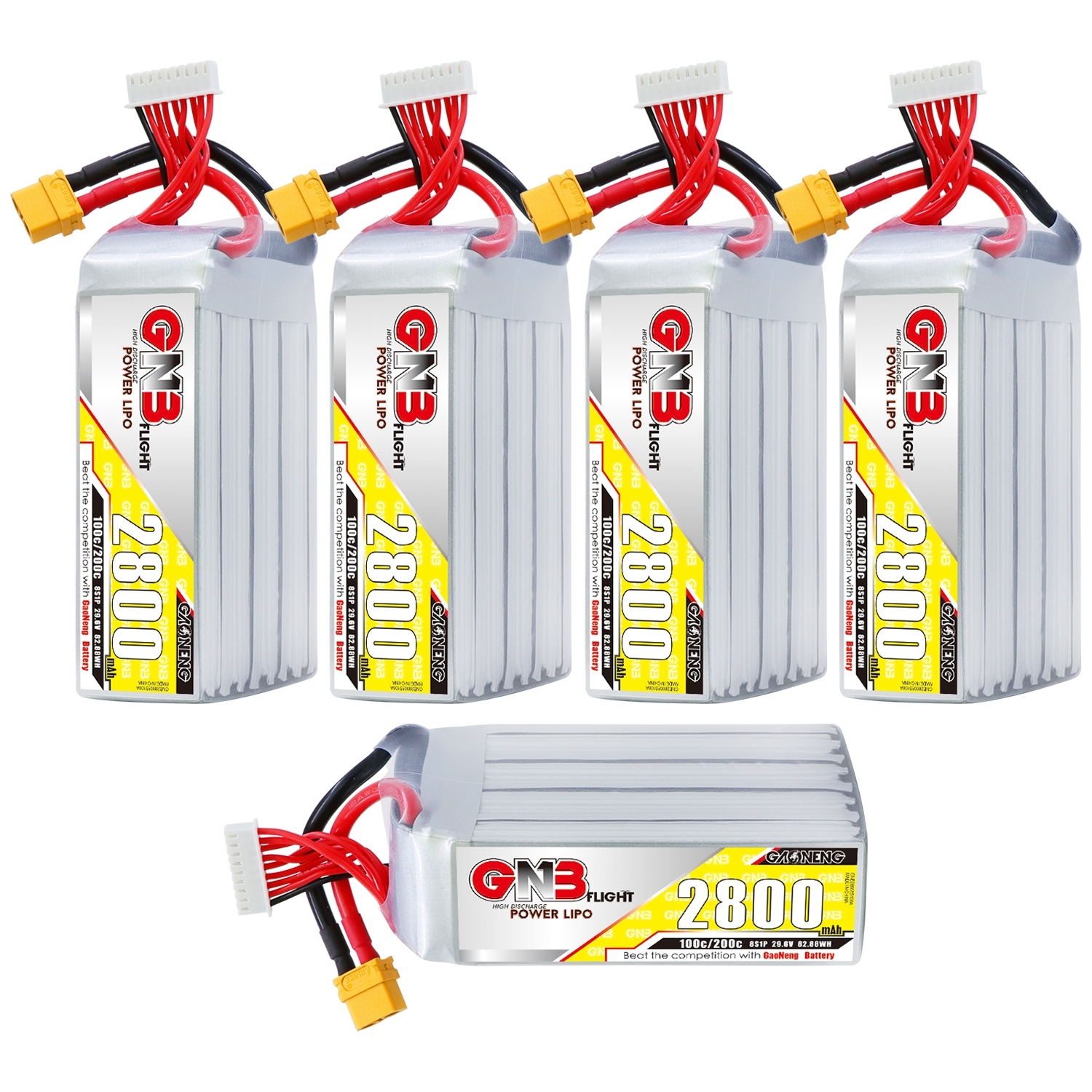 GAONENG GNB 8S 29.6V 2800mAh 100C LiPo Battery XT60