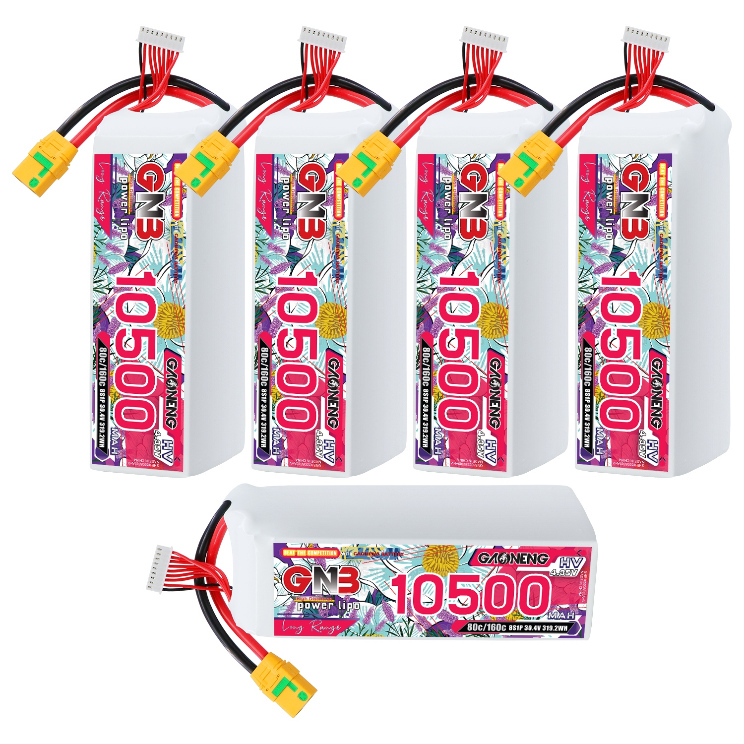 GAONENG GNB 8S1P 30.4V 10500mah 80C LiPo Battery XT90S