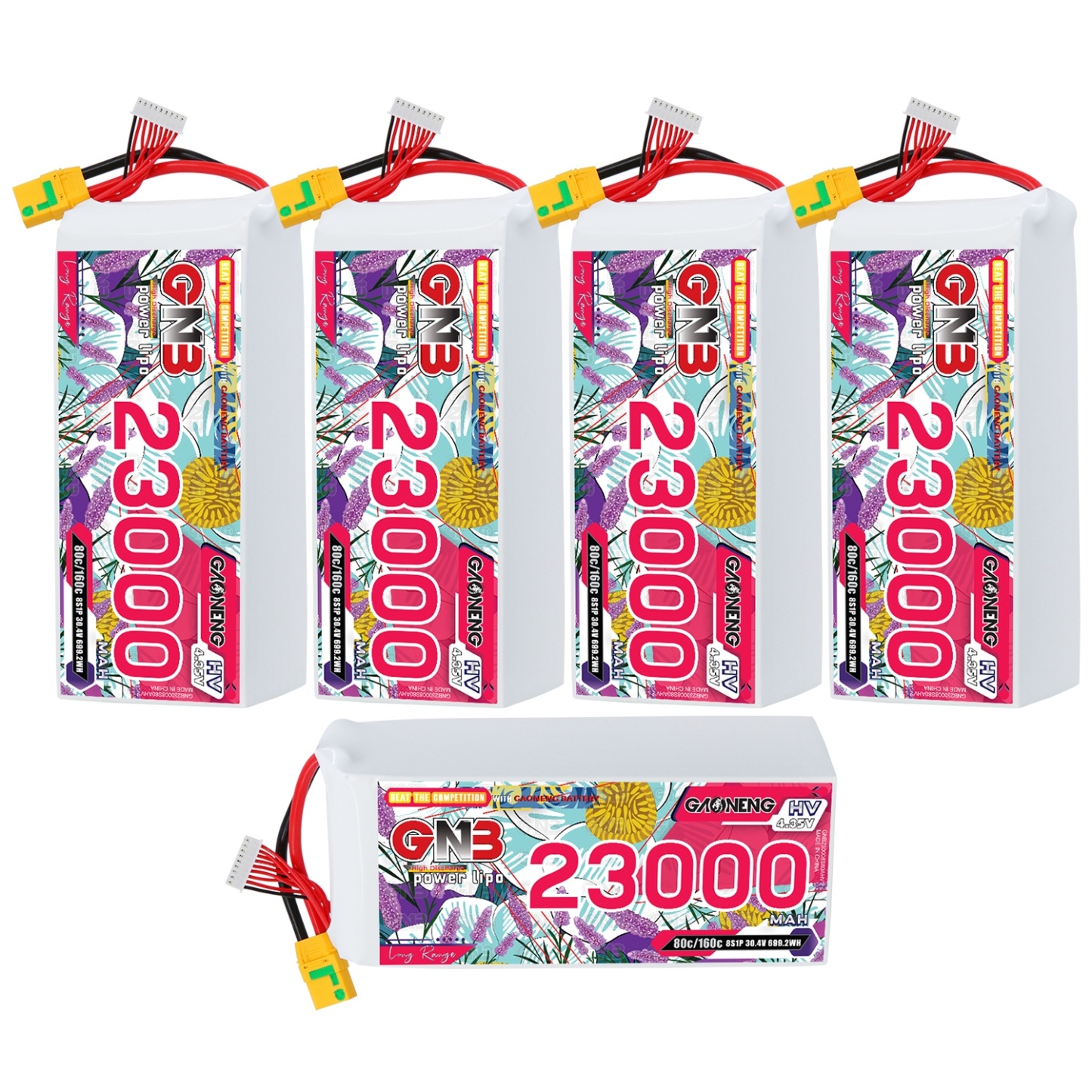 GAONENG GNB 8S1P 30.4V HV 23000mAh 80C LiPo Battery XT90S