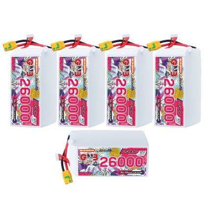 GAONENG GNB 6S 22.8V HV 26000mAh 80C RC LiPo Battery XT90S