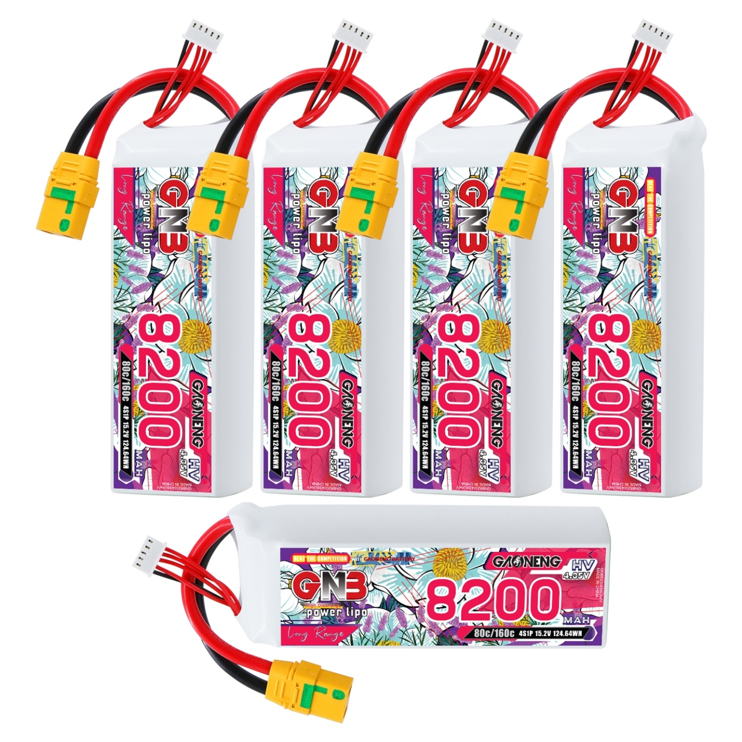 GAONENG GNB HV 4S 15.2V 8200mAh 80C XT90S LiPo Battery