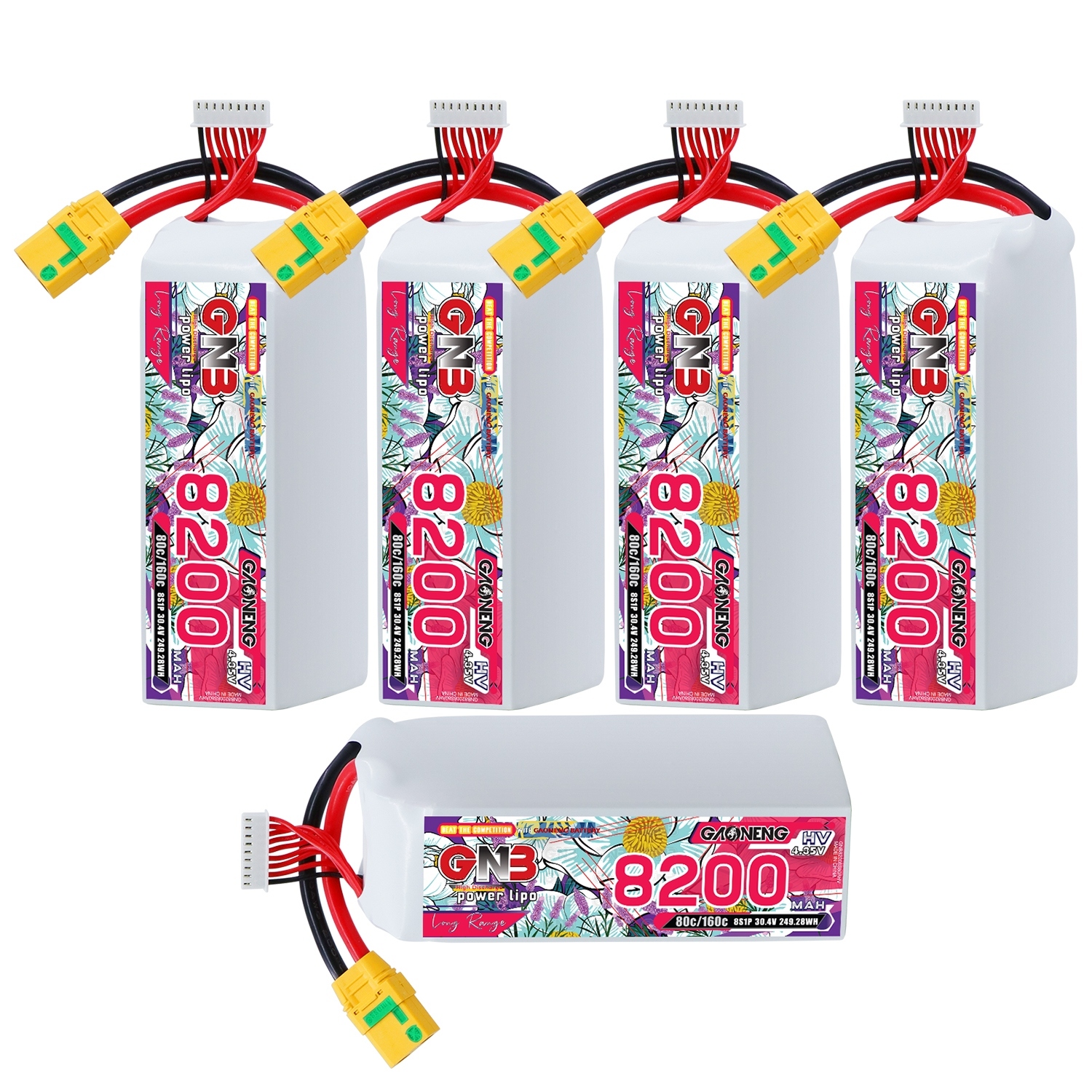 GAONENG GNB HV 8S 30.4V 8200mAh 80C XT90S LiPo Battery