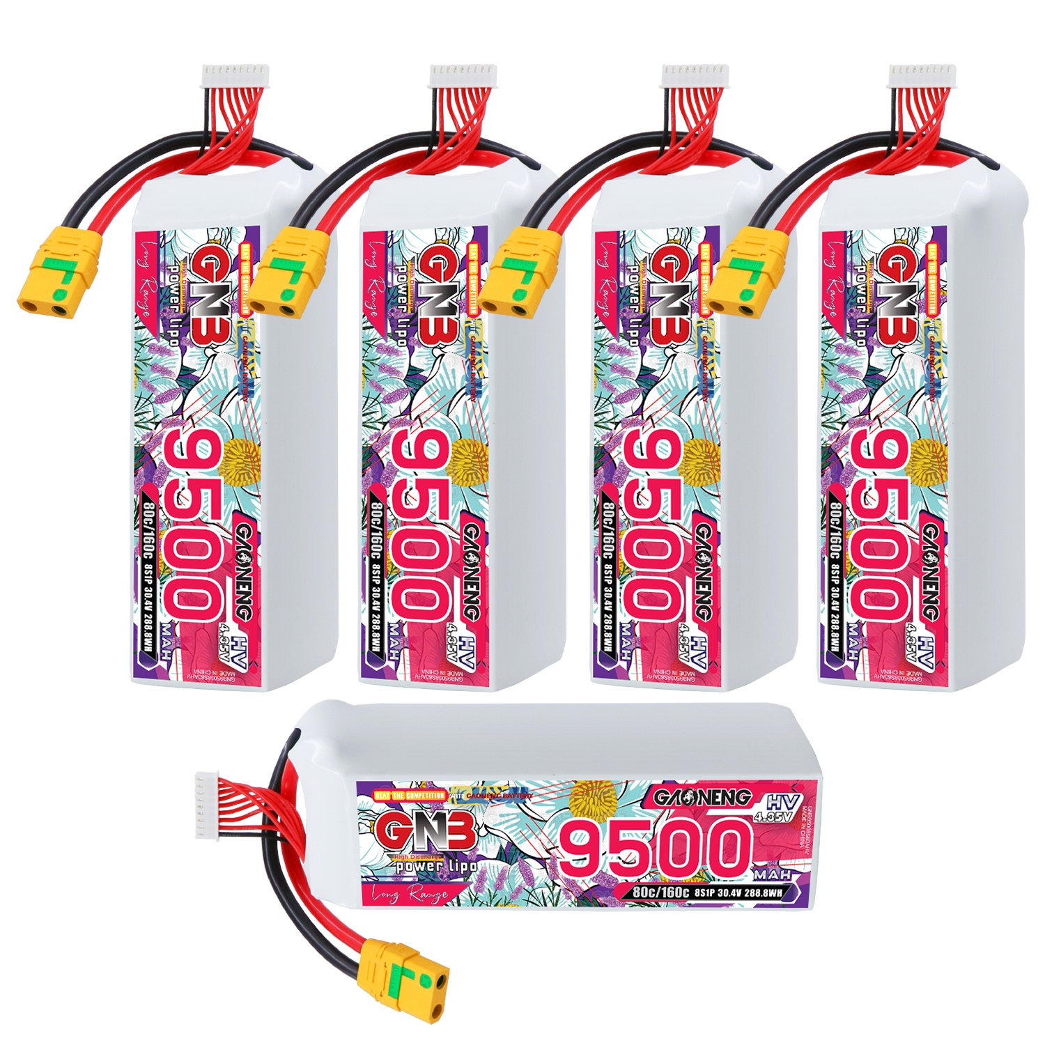 GAONENG GNB HV 8S 30.4V 9500mAh 80C XT90S LiPo Battery