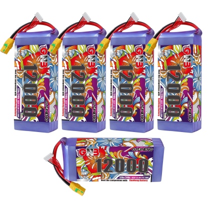 GAONENG GNB 6S 22.8V HV 12000mAh 120C RC LiPo Battery XT90S